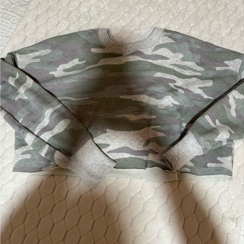 Cropped Camo Long Sleeve